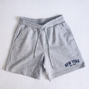 Forever 21 Fleece Drawstring Sweatshorts Grey S